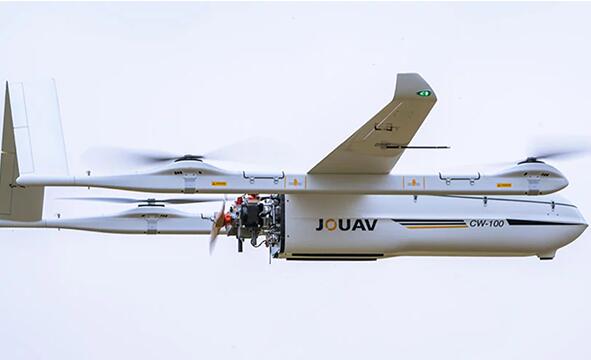 縱橫大鵬CW-100大載重混合動力垂直起降固定翼無人機